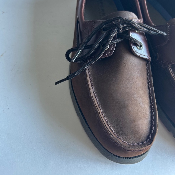 Men’s Sperry Brown Genuine Leather Topsider Loafers size 11 - Picture 7 of 15